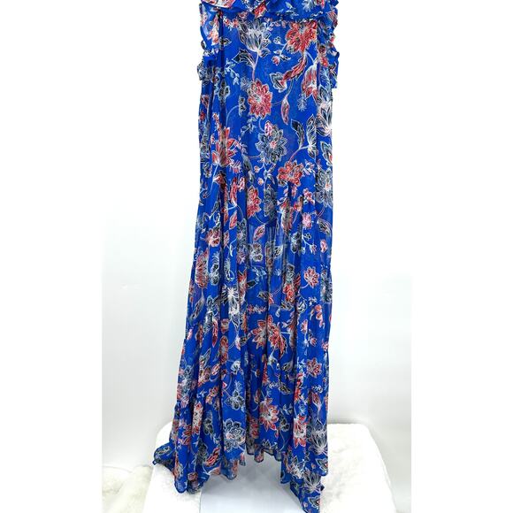 Misa Los Angeles Natasha‎ Cut Out Ruffled Midi Dress Large - Picture 7 of 13